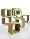 Arredamento Modulare in cartone Moretto 45 - Greenery