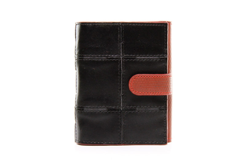 FOLDING PURSE - BLACK | RED