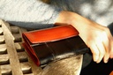 FOLDING PURSE - BLACK | RED