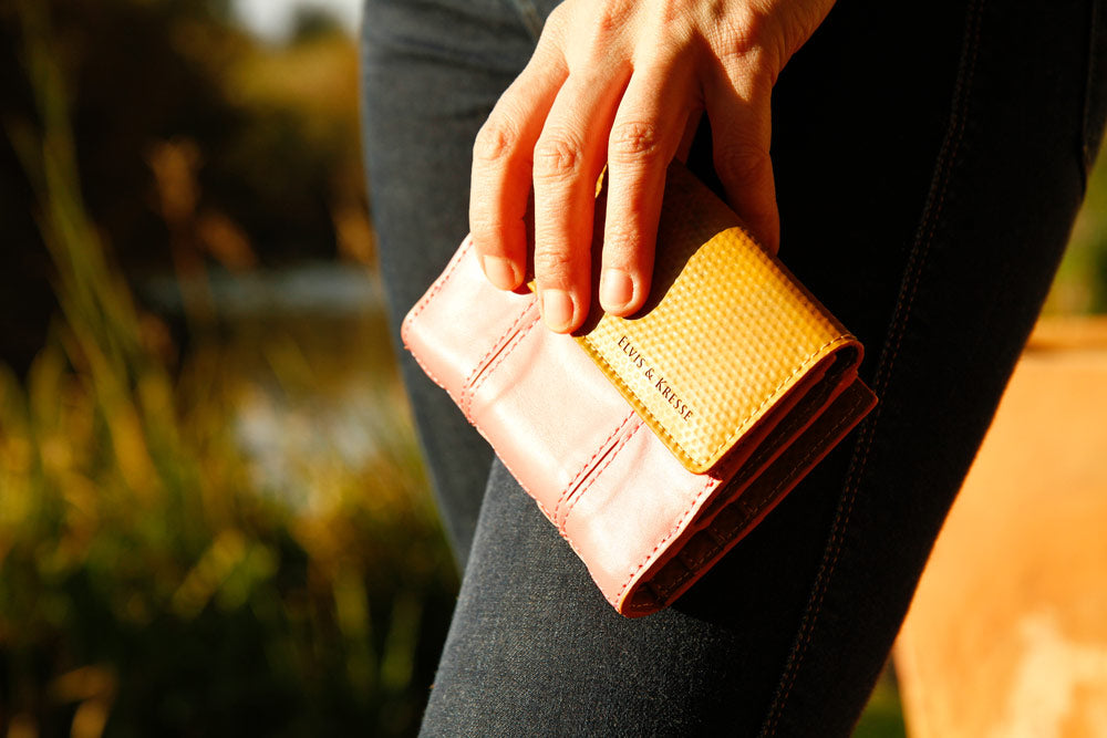 FOLDING PURSE - BLACK | PINK