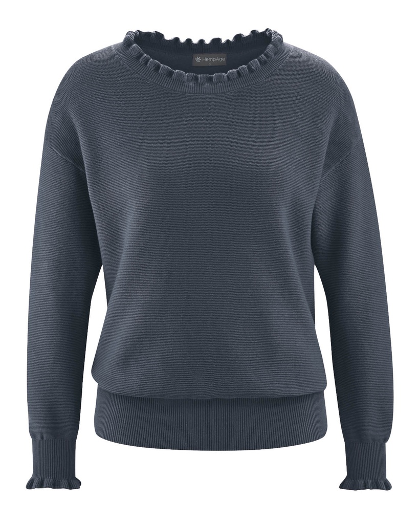 Pullover Flounce Canapa e cotone biologico
