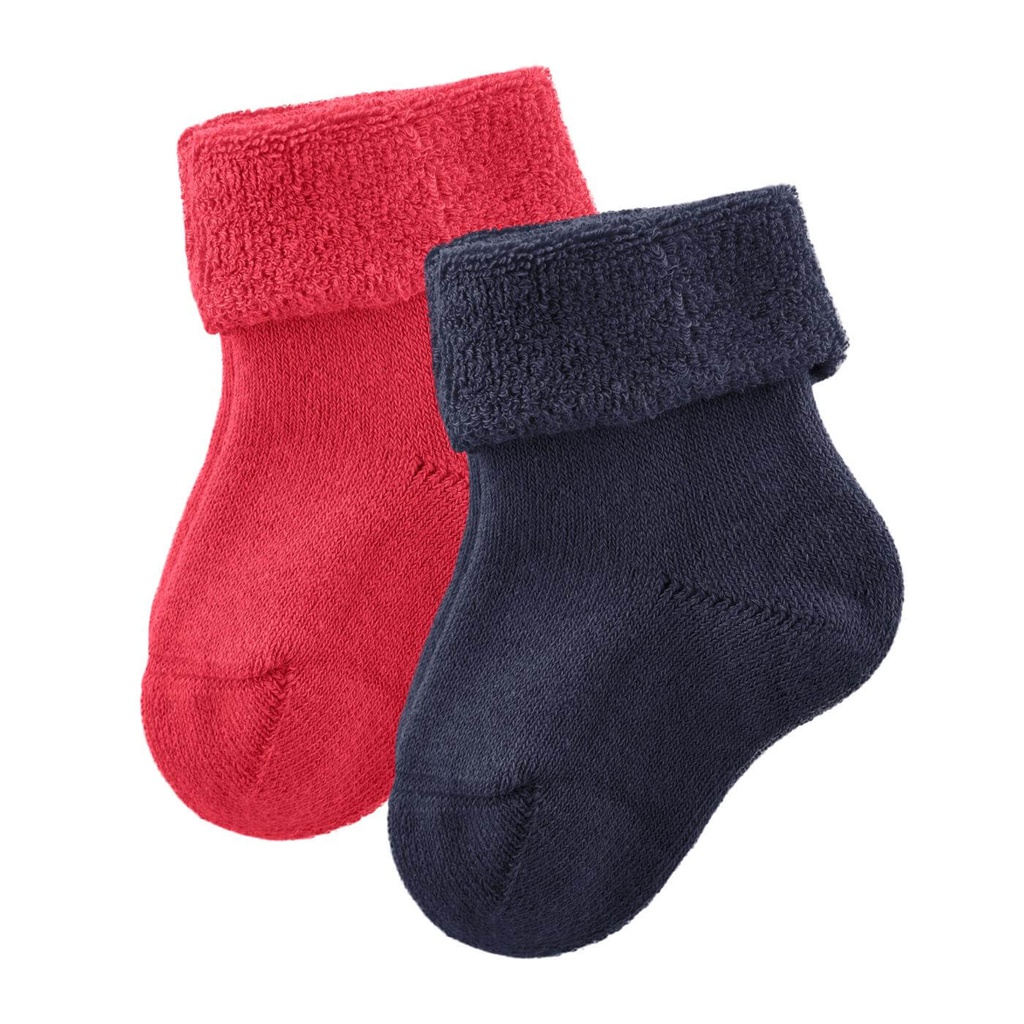 Calze con peluche, confezione da 2 pz. Cotone bio