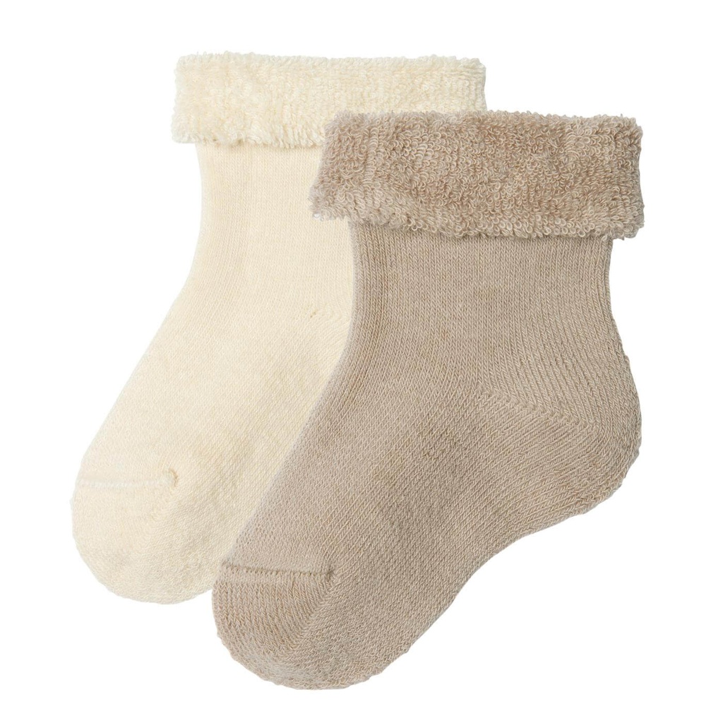 Calze con peluche, confezione da 2 pz. Cotone bio