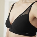Reggiseno retrò nero - cotone bio