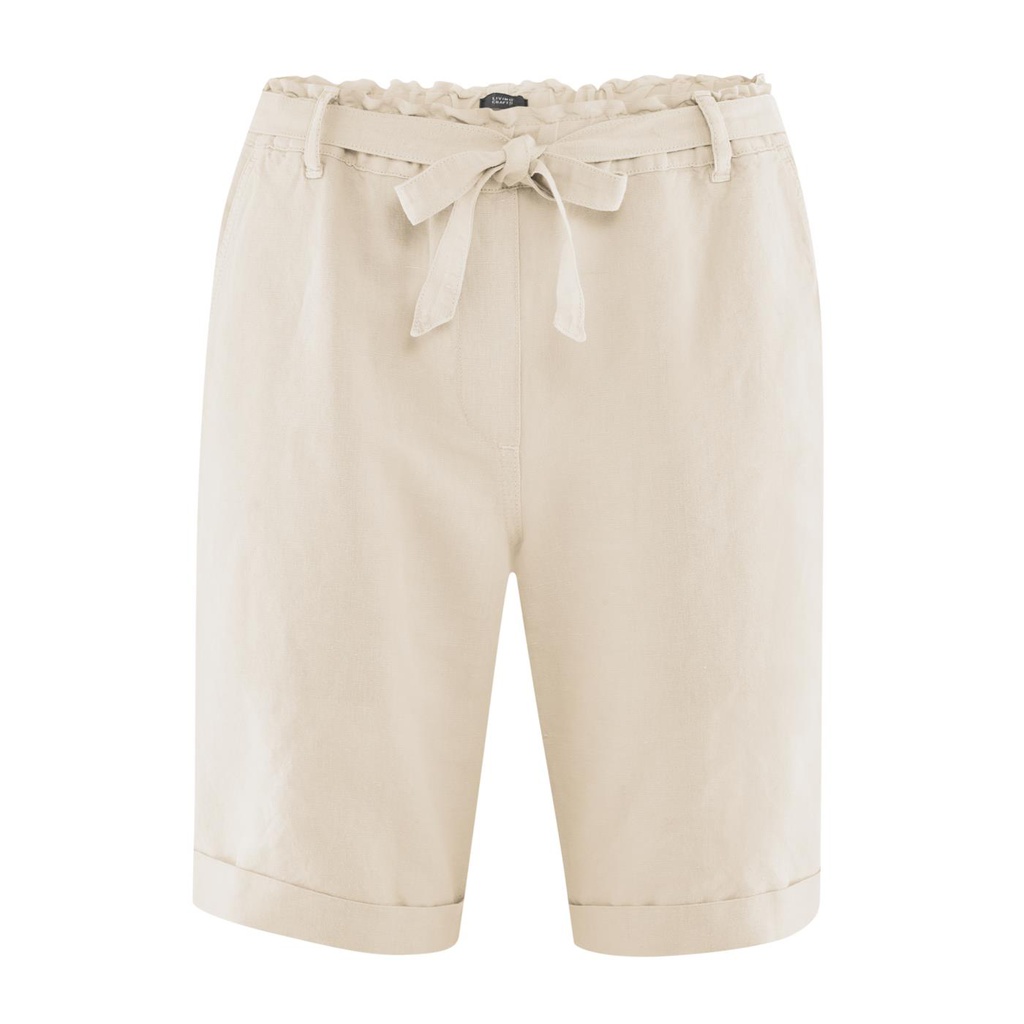 Bermuda in lino e cotone biologico