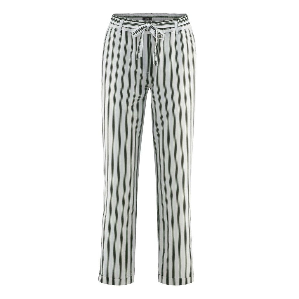 Pantaloni righe lino biologico e cotone biologico