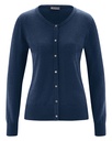 Cardigan estivo in canapa e cotone