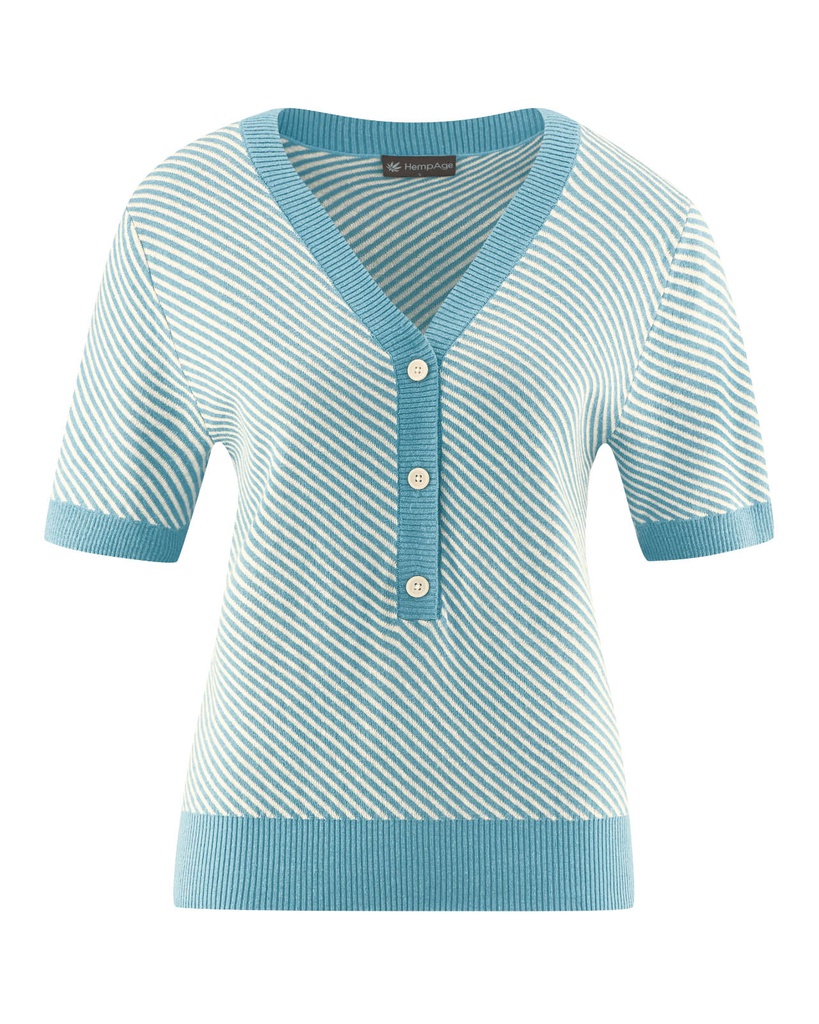 Maglia a maniche corte canapa e cotone biologico
