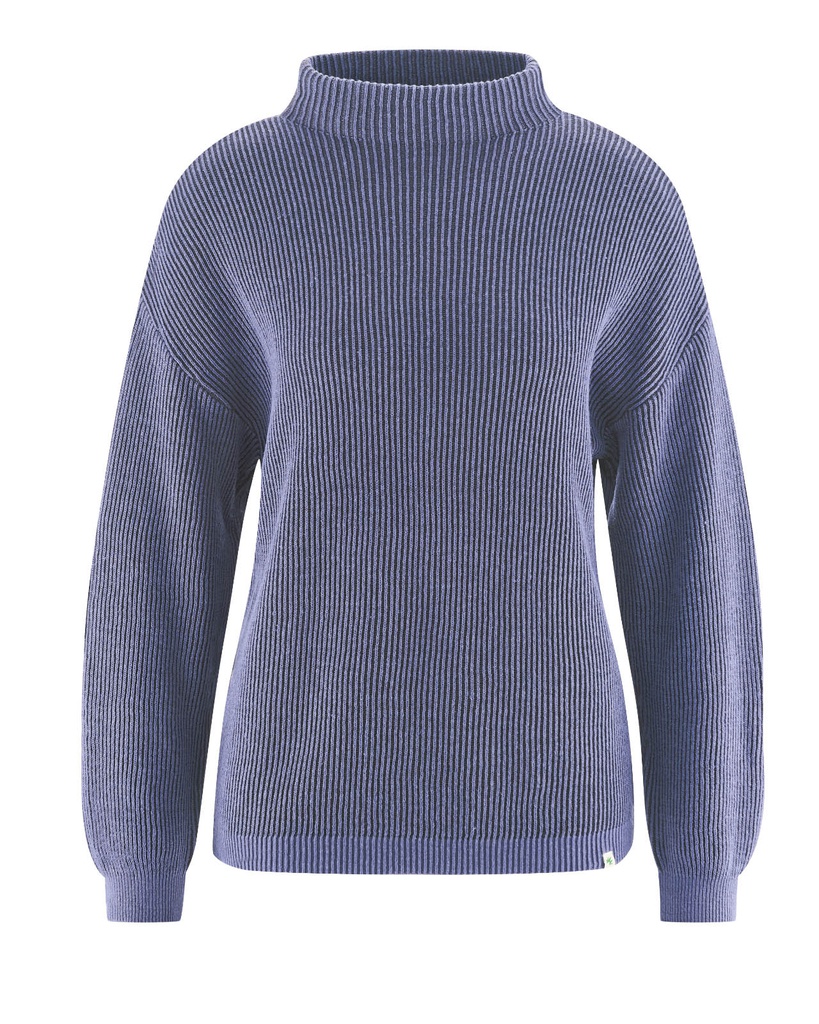 Maglia con collo alto - canapa e cotone invernale