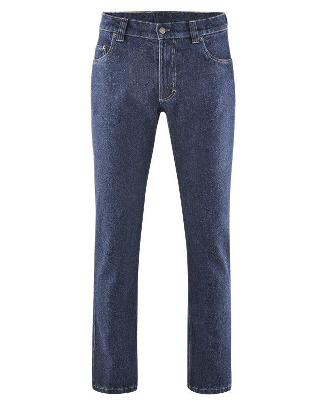 Denim Blu Jeans in canapa e cotone bio laser