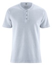 T-shirt con bottoni in canapa e cotone bio
