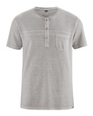 Howard - camicia t-shirt girocollo in cotone biologico e canapa