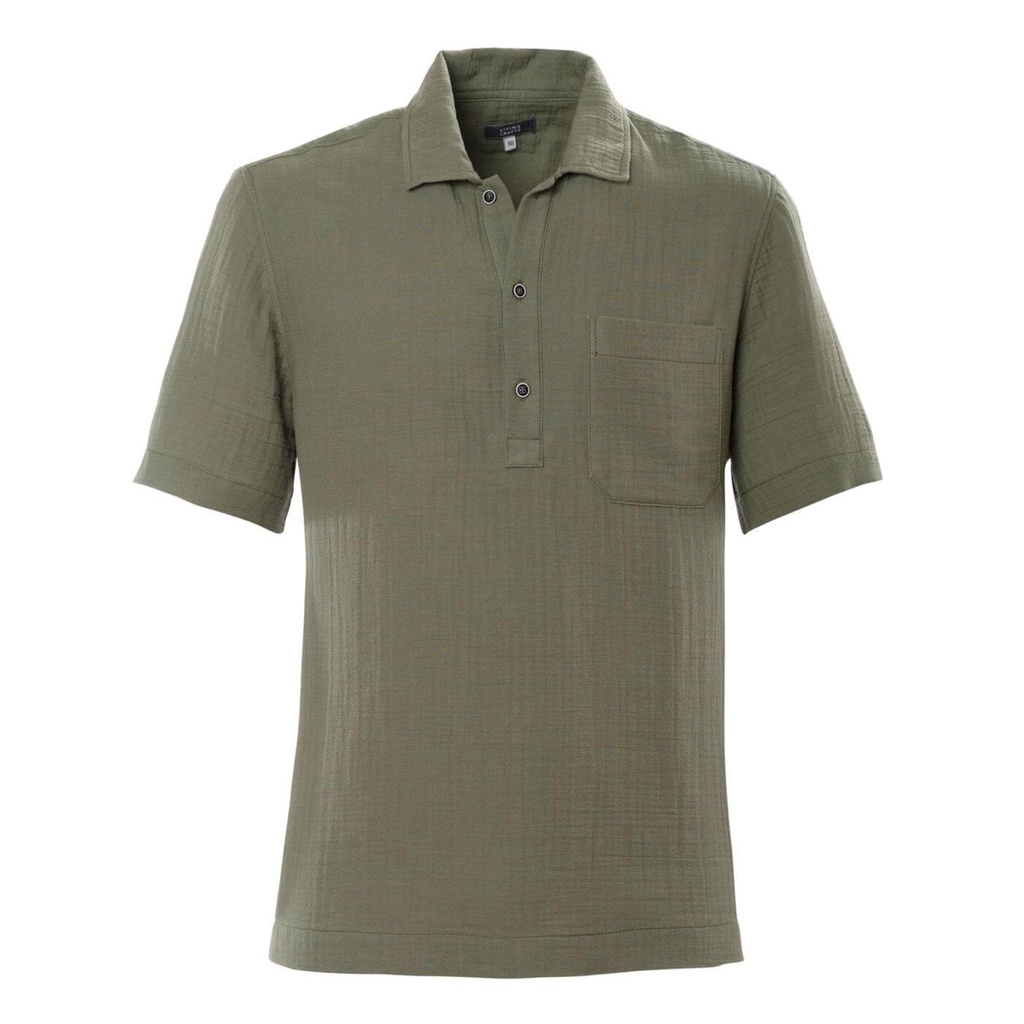 Polo camicia  - cotone biologico denim