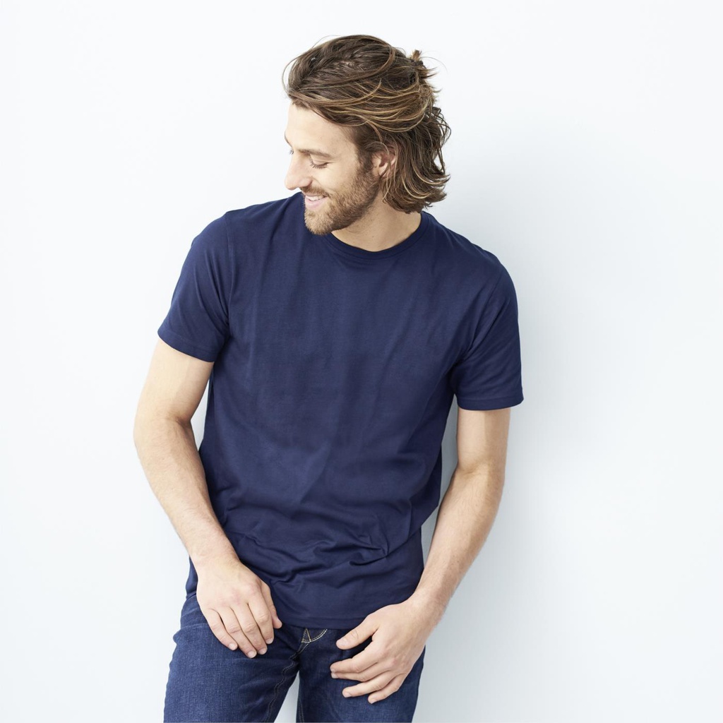 T-shirt classica blu cotone bio - conf. 2 pz