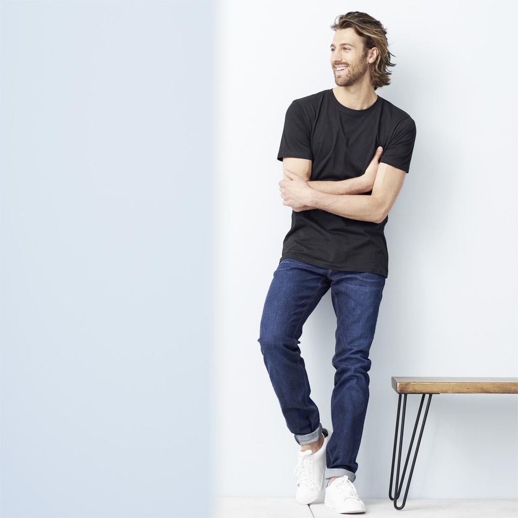 T-shirt classica nera cotone bio - conf. 2 pz