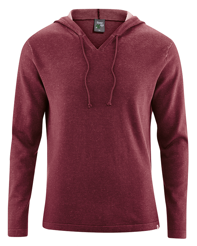 Jim - Hoody maglia in cotone organico e canapa