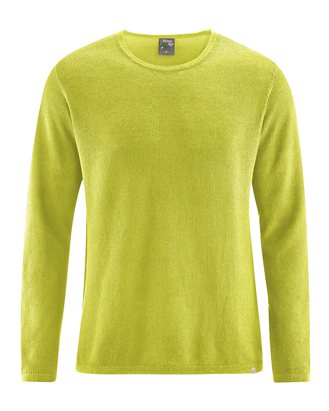 Pullover leggero di maglieria cotone bio e canapa