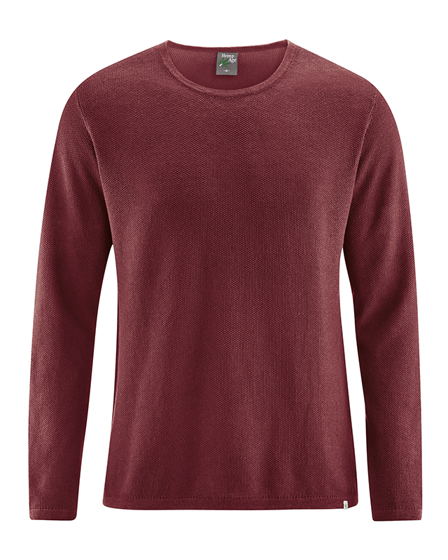 Pullover leggero di maglieria cotone bio e canapa