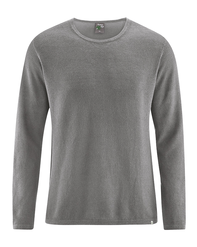 Pullover leggero di maglieria cotone bio e canapa