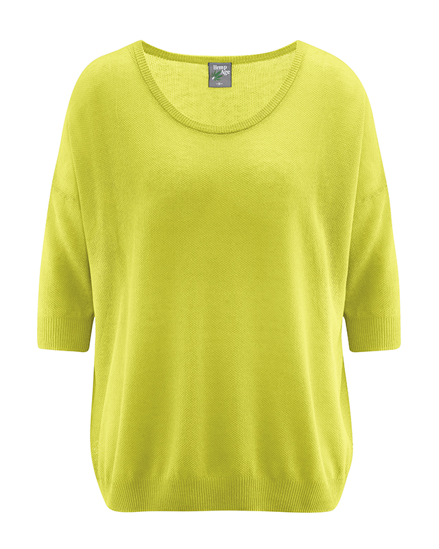 Pullover donna cotone bio e canapa