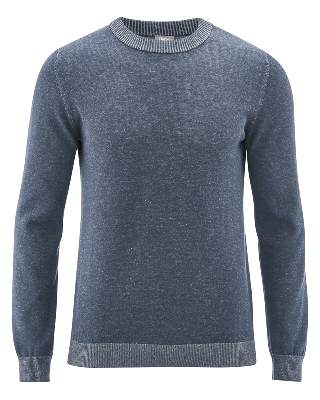 Pullover maniche lunghe canapa e cotone bio