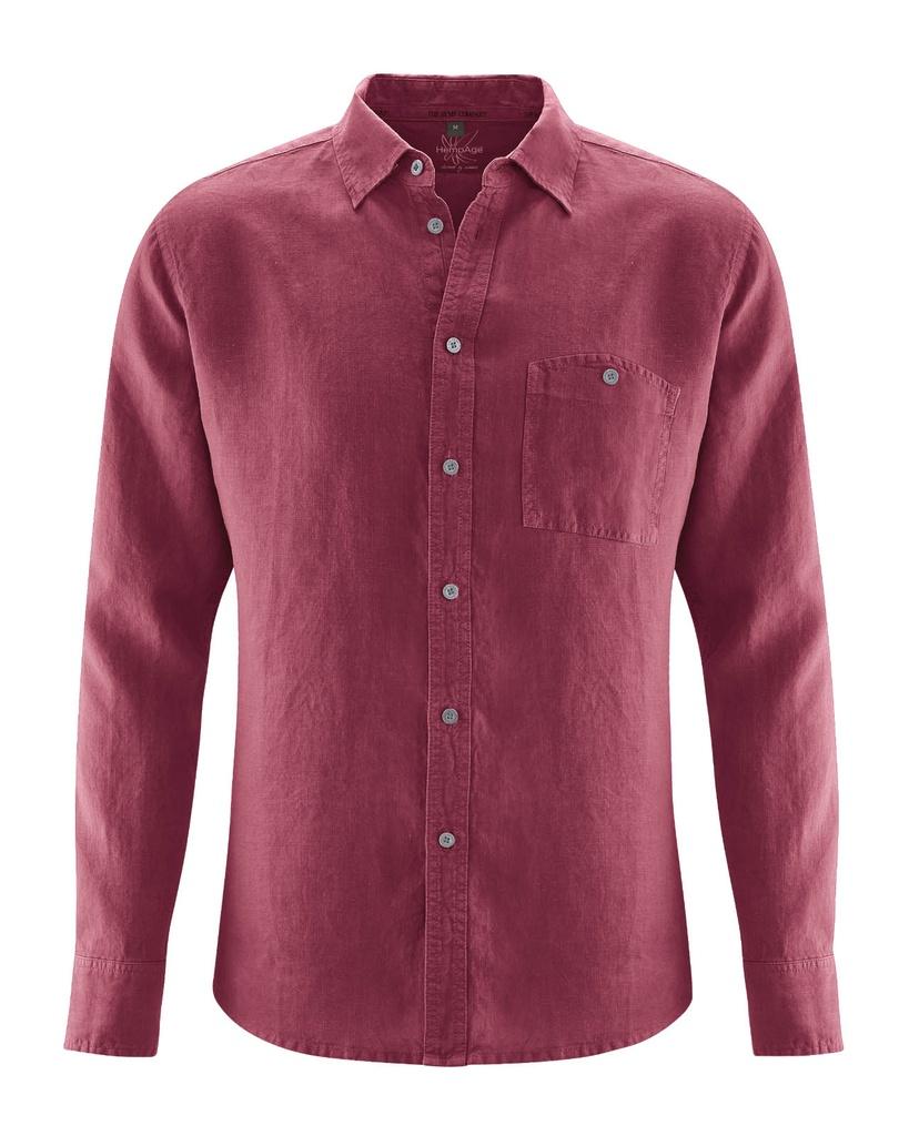 Camicia in 100% canapa SLIM