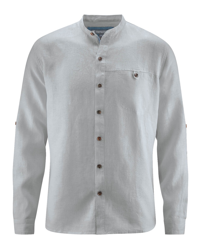 Camicia Casual colletto stand-up