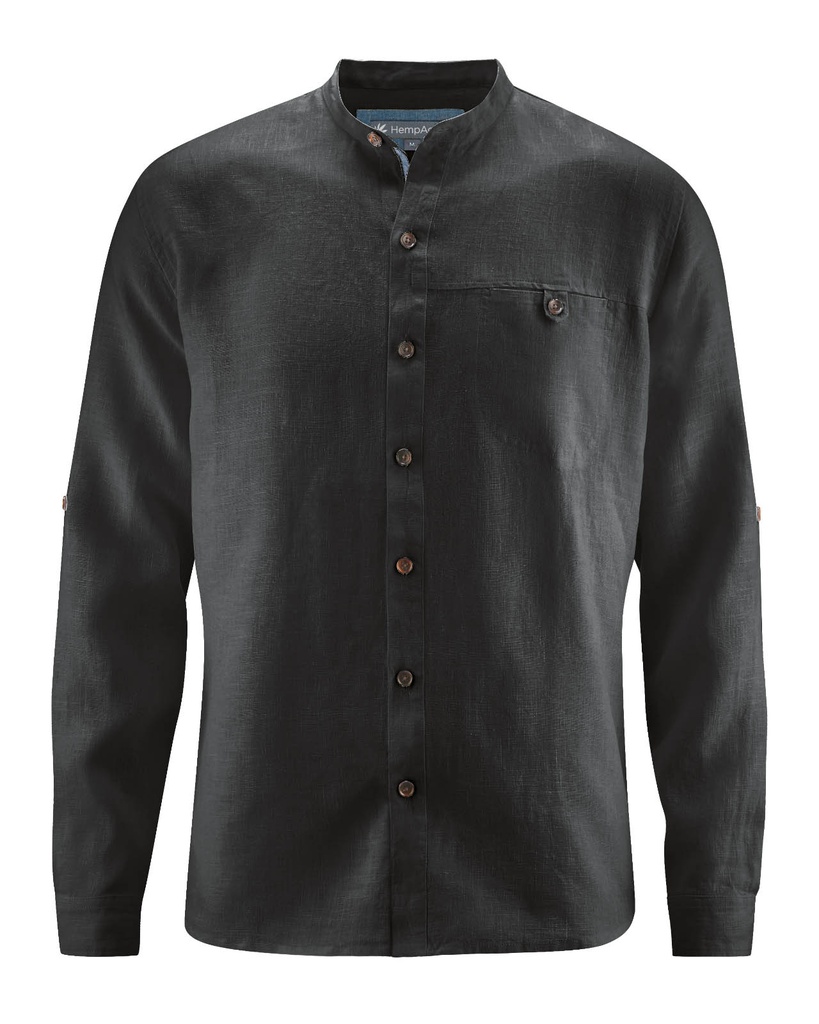 Camicia Casual colletto stand-up