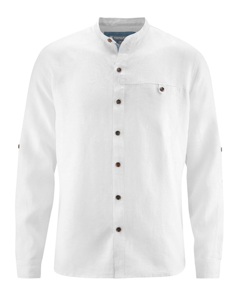 Camicia Casual colletto stand-up