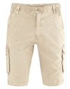 Cargo shorts in canapa e cotone organico