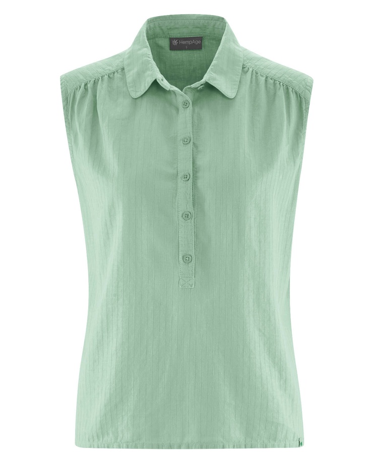 Blusa senza maniche Canapa e cotone bio