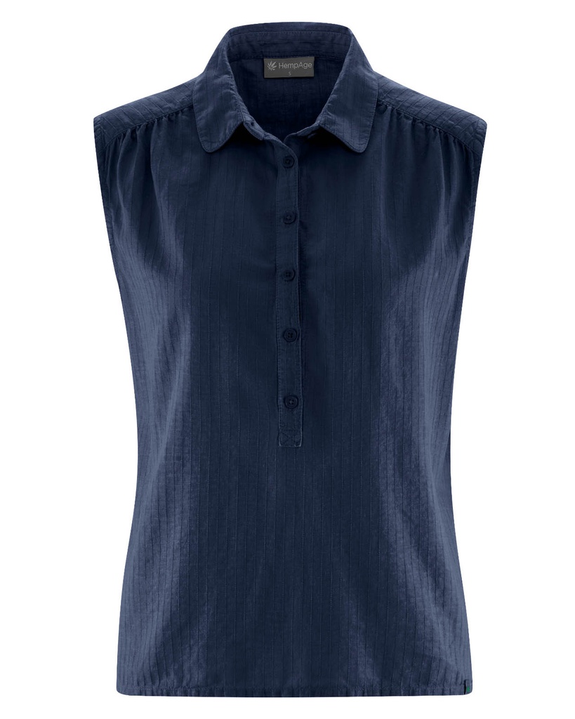 Blusa senza maniche Canapa e cotone bio