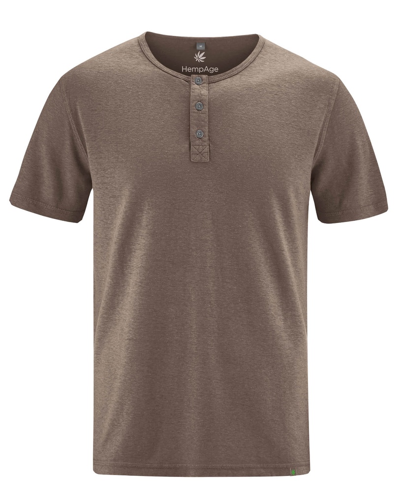 T-SHIRT SENZA COLLO CANAPA E COTONE BIO