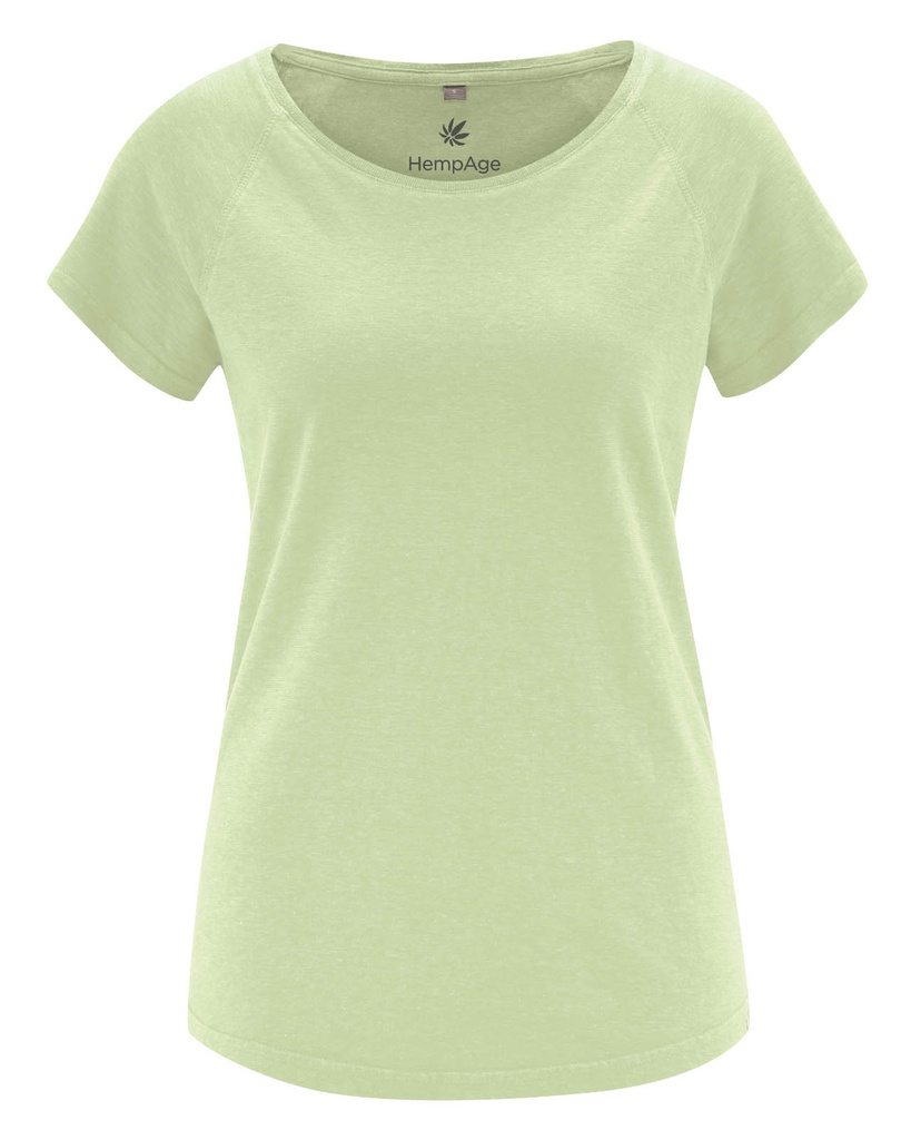 T-shirt raglan in canapa e cotone biologico