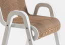 PREZZO SU RICHIESTA - Less Chair- sedia in cartone e legno bianco