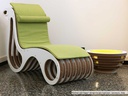 PREZZO SU RICHIESTA - Tavolino Lampada Tappo in cartone con licheni scandinavi veri