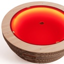 PREZZO SU RICHIESTA - Tavolino Tappo in cartone e legno - rosso