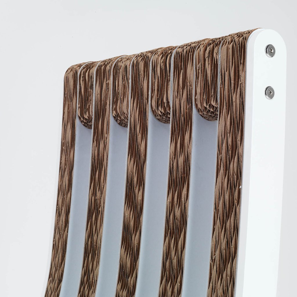 PREZZO SU RICHIESTA - Twist Chair - sedia in cartone e legno laccato
