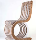 PREZZO SU RICHIESTA - Twist Chair - sedia in cartone e legno