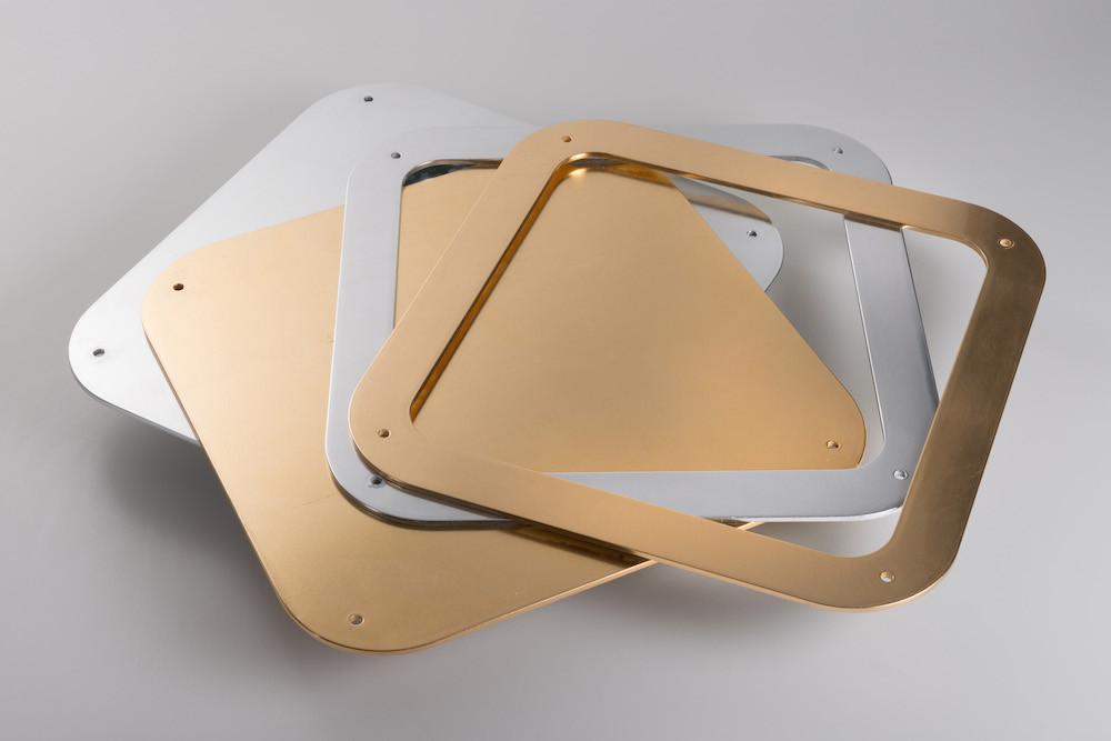 PREZZO SU RICHIESTA - More Light - Modulo libreria Cartone 45 - Foglia Argento