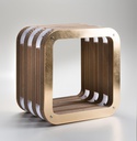 PREZZO SU RICHIESTA - More Light - Modulo libreria Cartone 45 - Foglia Oro