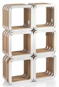 PREZZO SU RICHIESTA - More Light - libreria cartone e legno laccato bianco