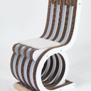 PREZZO SU RICHIESTA - Twist Chair - sedia in cartone e legno laccato