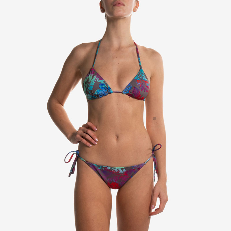 Triangolo Reversibile Gray Flower Gray Ocelot