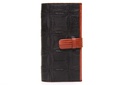 TRAVEL WALLET FIRE & HIDE | BLACK RED