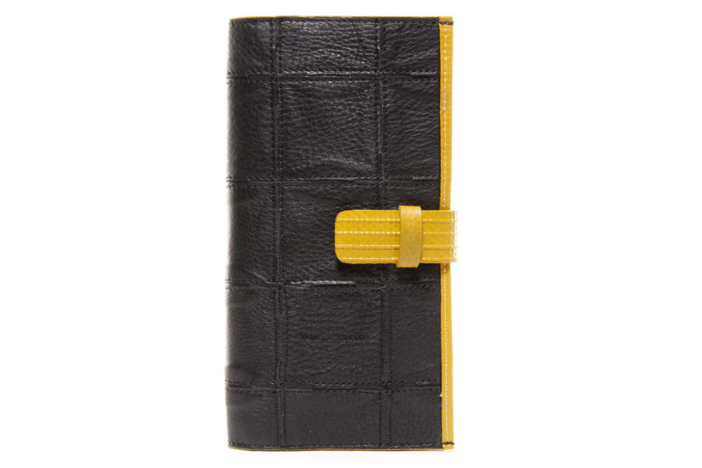 TRAVEL WALLET FIRE & HIDE | BLACK YELLOW