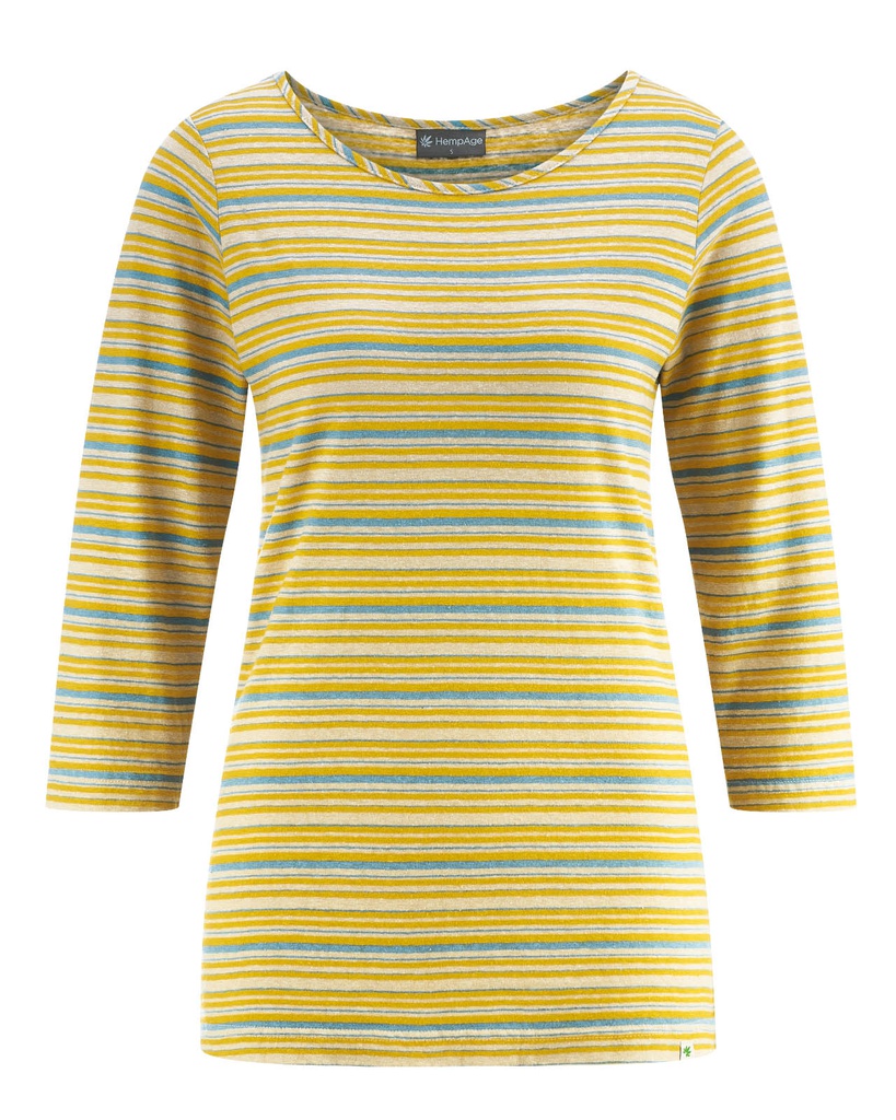 Maglia maniche 7/8 canapa e cotone bio