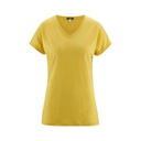 T-shirt scollo a V in lino biologico 100%