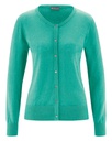 Cardigan estivo in canapa e cotone