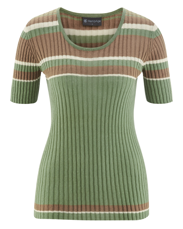 Maglia a coste Canapa e cotone Bio